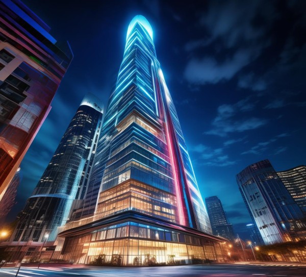 雄伟股份，城市之光与创新的象征